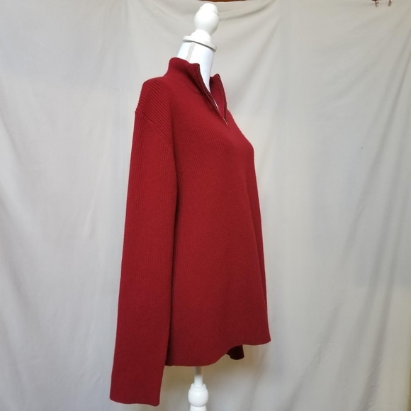 Patagonia 100% cashmere Knit red pull-over sweater top men's XL - Picture 5 of 8